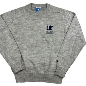 Vintage Champion Luther College Decorah, Iowa 80s knit sweater adult medium